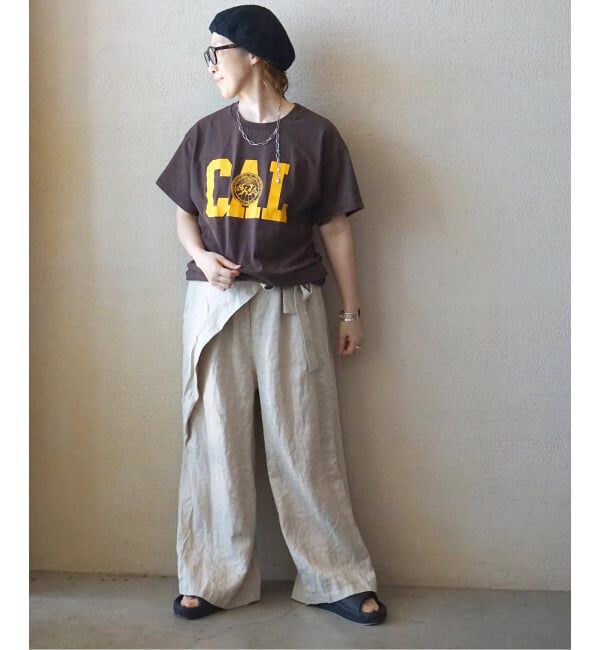 journal standard luxe「フレンチリネンツイル ラップパンツ」|その他|