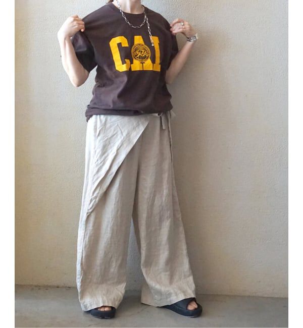 journal standard luxe「フレンチリネンツイル ラップパンツ」|その他|
