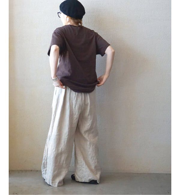 journal standard luxe「フレンチリネンツイル ラップパンツ」|その他|