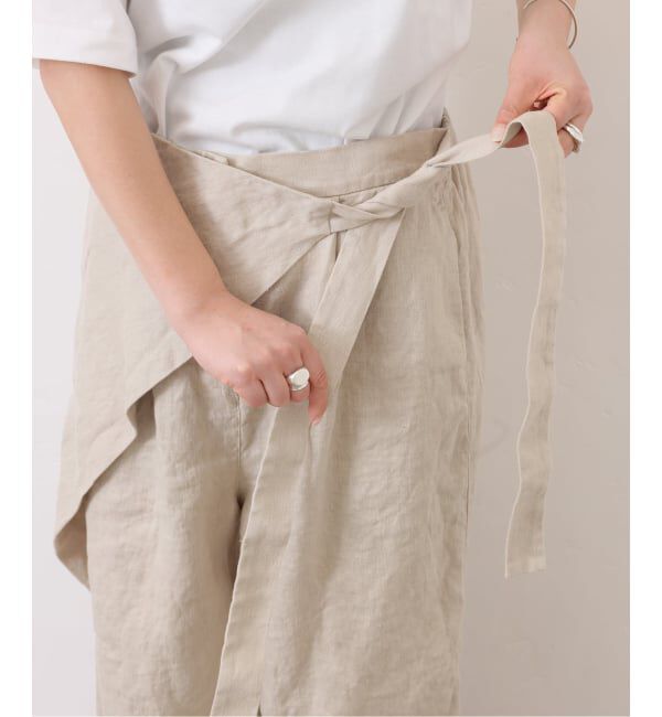journal standard luxe「フレンチリネンツイル ラップパンツ」|その他|