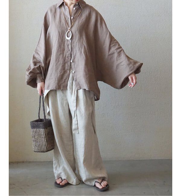 journal standard luxe「フレンチリネンツイル ラップパンツ」|その他|