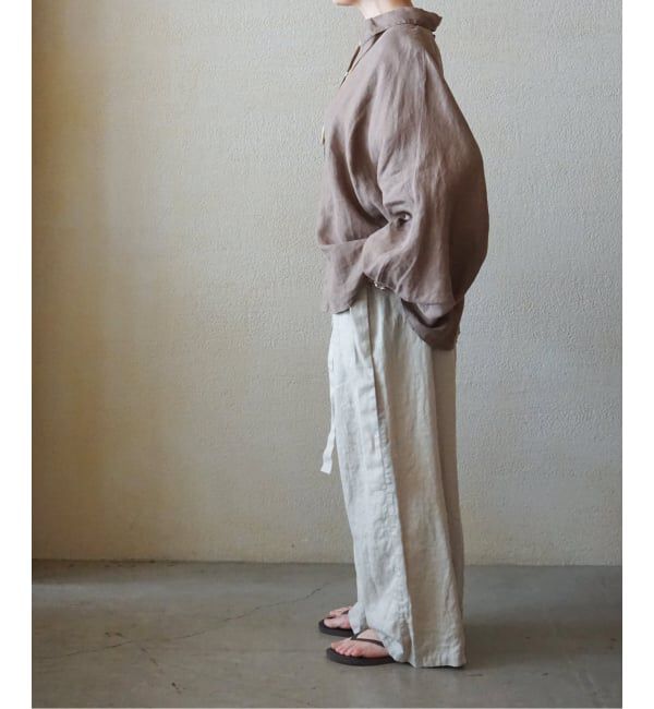 journal standard luxe「フレンチリネンツイル ラップパンツ」|その他|