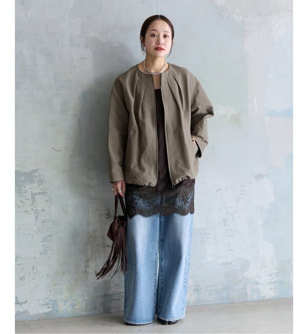 JOURNAL STANDARD「《追加》グログランノーカラーコクーンコート」|ノーカラーコート|