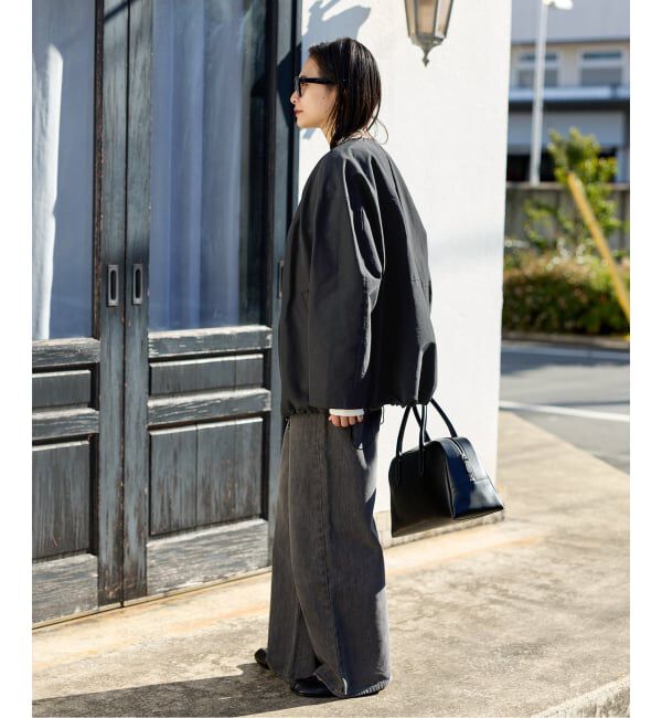 JOURNAL STANDARD「《追加》グログランノーカラーコクーンコート」|ノーカラーコート|