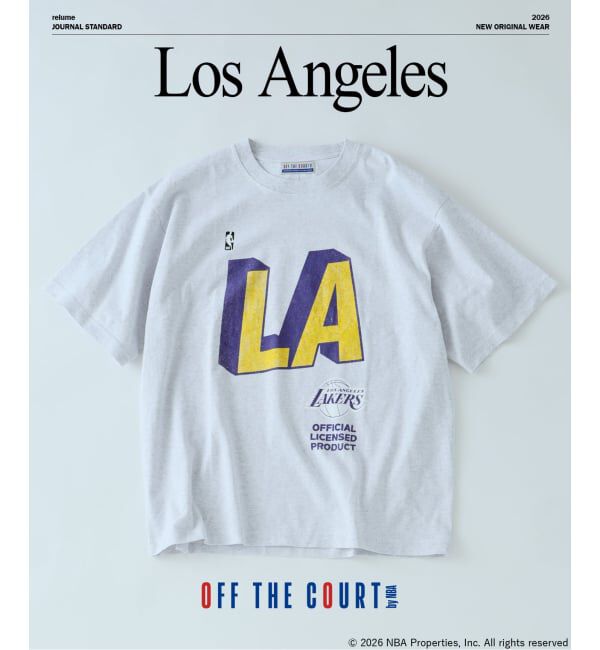 JOURNAL STANDARD relume「Off The Court by NBA / オフ・ザ・コート バイ NBA 別注 プリントTシャツ」|Tシャツ・カットソー|グレーA
