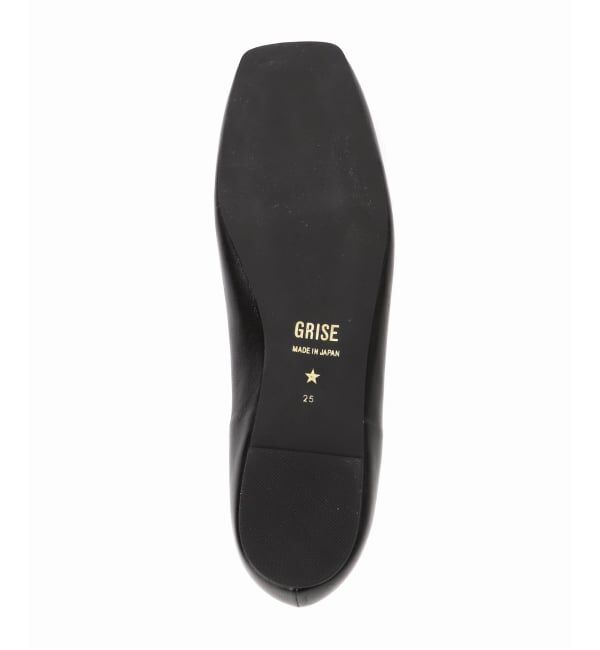 GRISE「《追加/WEB+一部店舗限定》GRISEレザースクエアプリーツフラット」|その他|