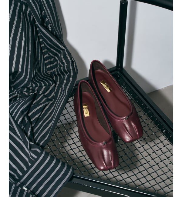 GRISE「《追加/WEB+一部店舗限定》GRISEレザースクエアプリーツフラット」|その他|