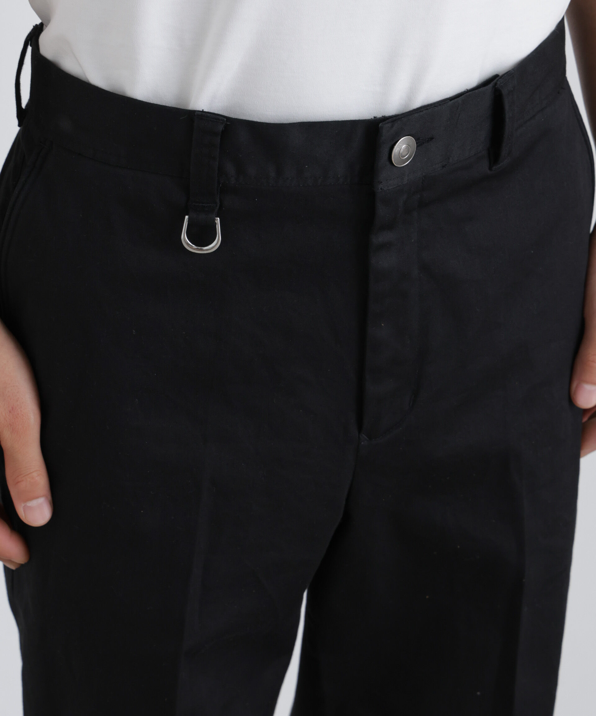 NANO universe「NewOnTrousers フェードサテンSlim テーパー」|チノ|
