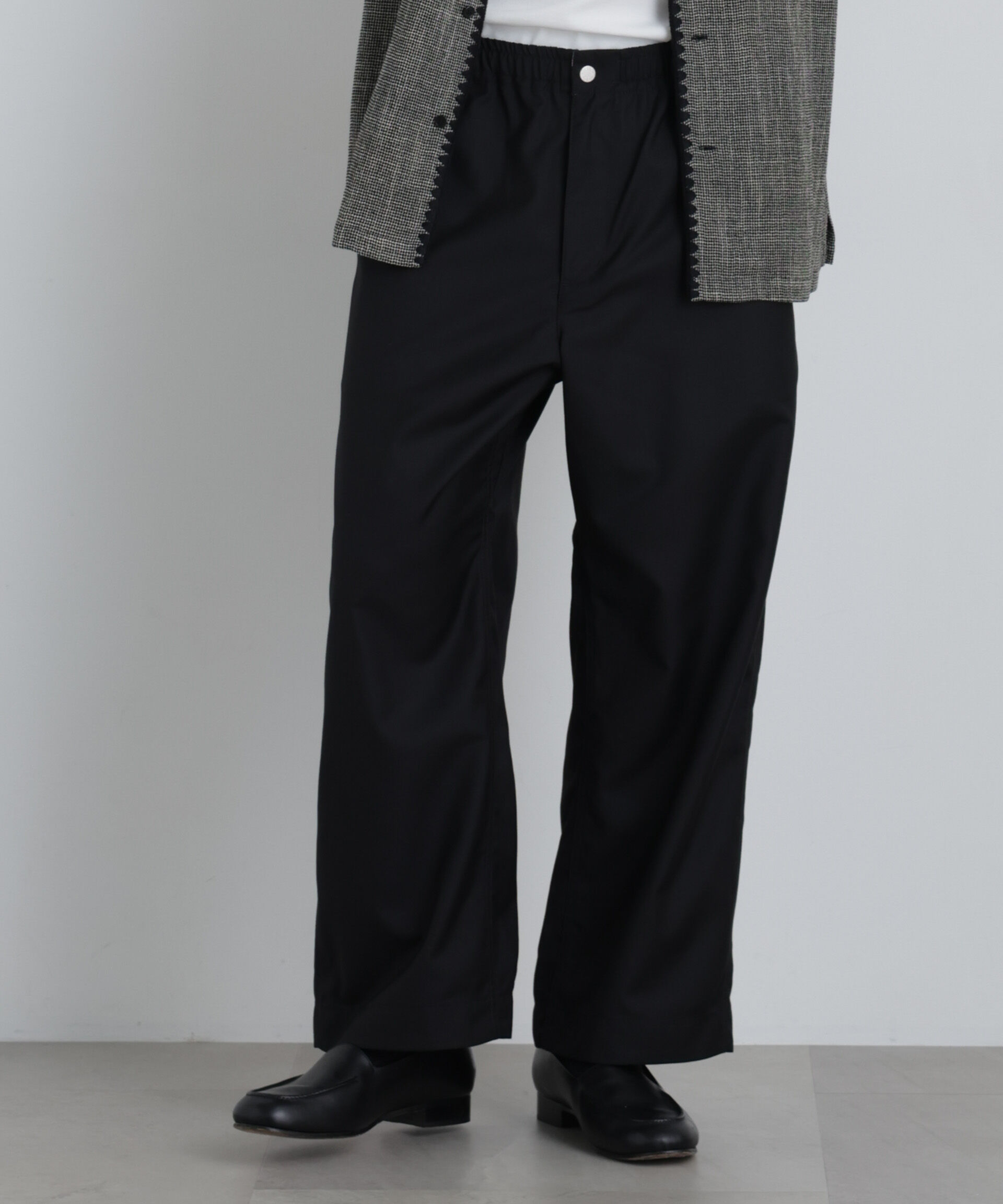 NANO universe「Dickies/別注 Wide Easy Pants」|チノ|ブラック