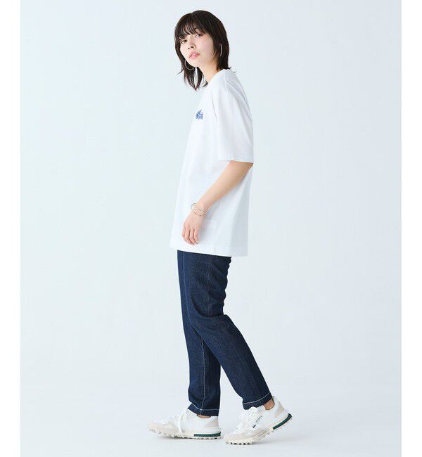 LACOSTE「プレーンデニム テーパードパンツ」|デニム|