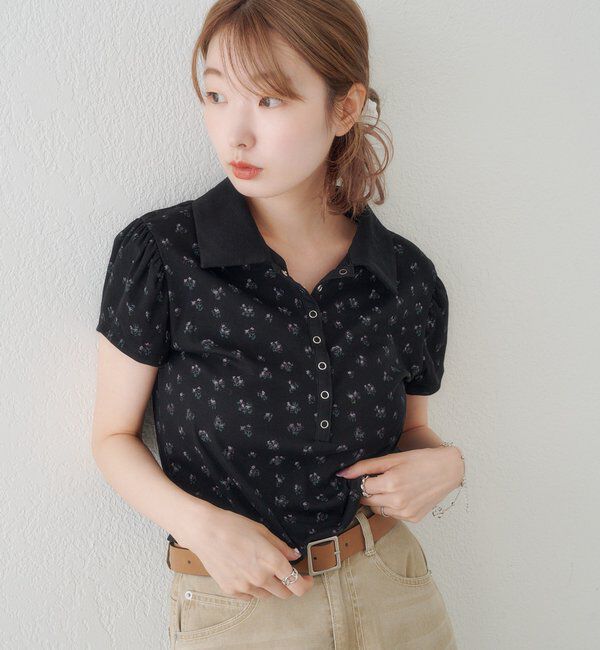  「【6.21(日)0:00発売/WEB先行】フラワーチビポロtee」|ポロシャツ|