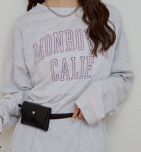  「カレッジロゴロンT」|Tシャツ・カットソー|グレー