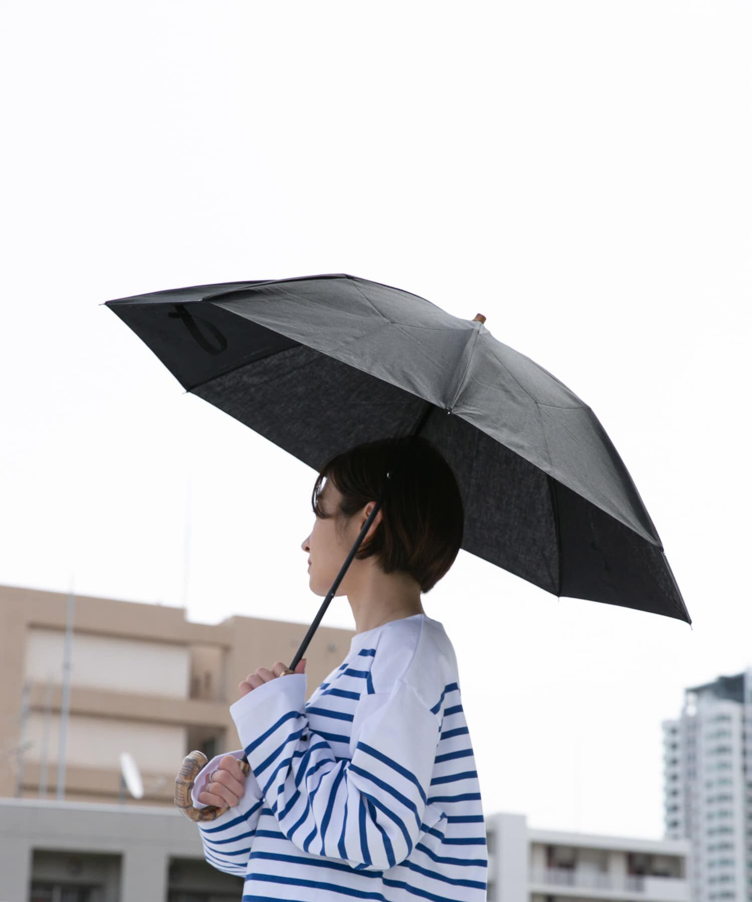 URBAN RESEARCH DOORS「『WEB限定』CINQ　晴雨兼用折りたたみ傘」|その他|ブラック
