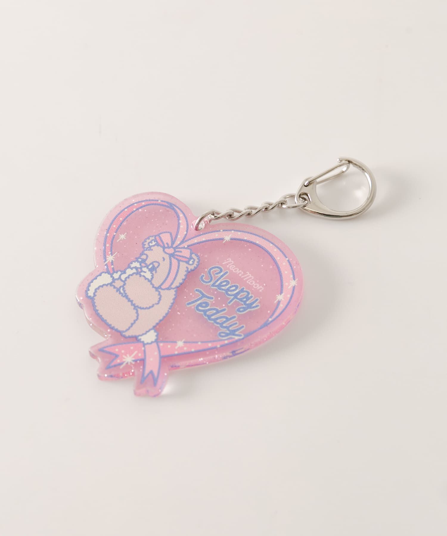 SMELLY「『WEB/一部店舗限定』NEONMOON　Heart KEY HOLDER」|チャーム・キーホルダー|ピンク