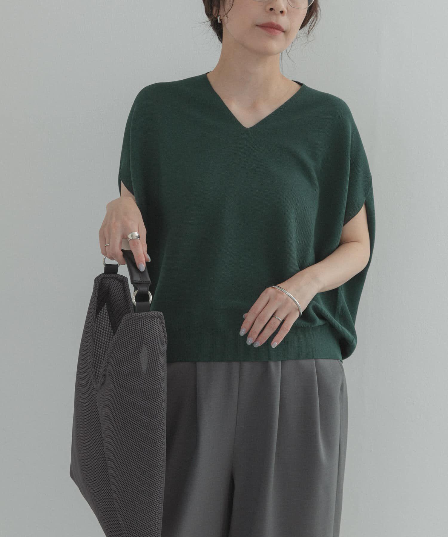 URBAN RESEARCH DOORS「『WEB限定』Vネックコクーンニット」|ベスト・ジレ|