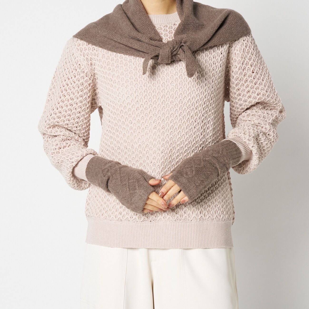  「WILLIAM BRUNTON ARAN WRIST WARMER」|手袋|