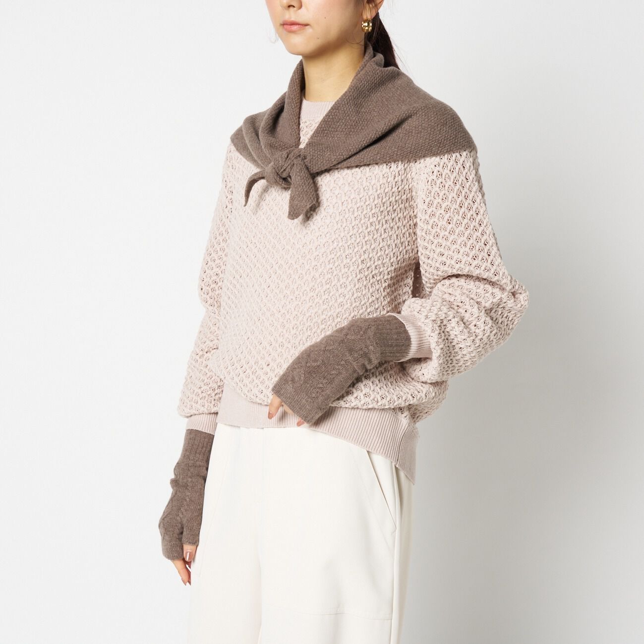 「WILLIAM BRUNTON ARAN WRIST WARMER」|手袋|
