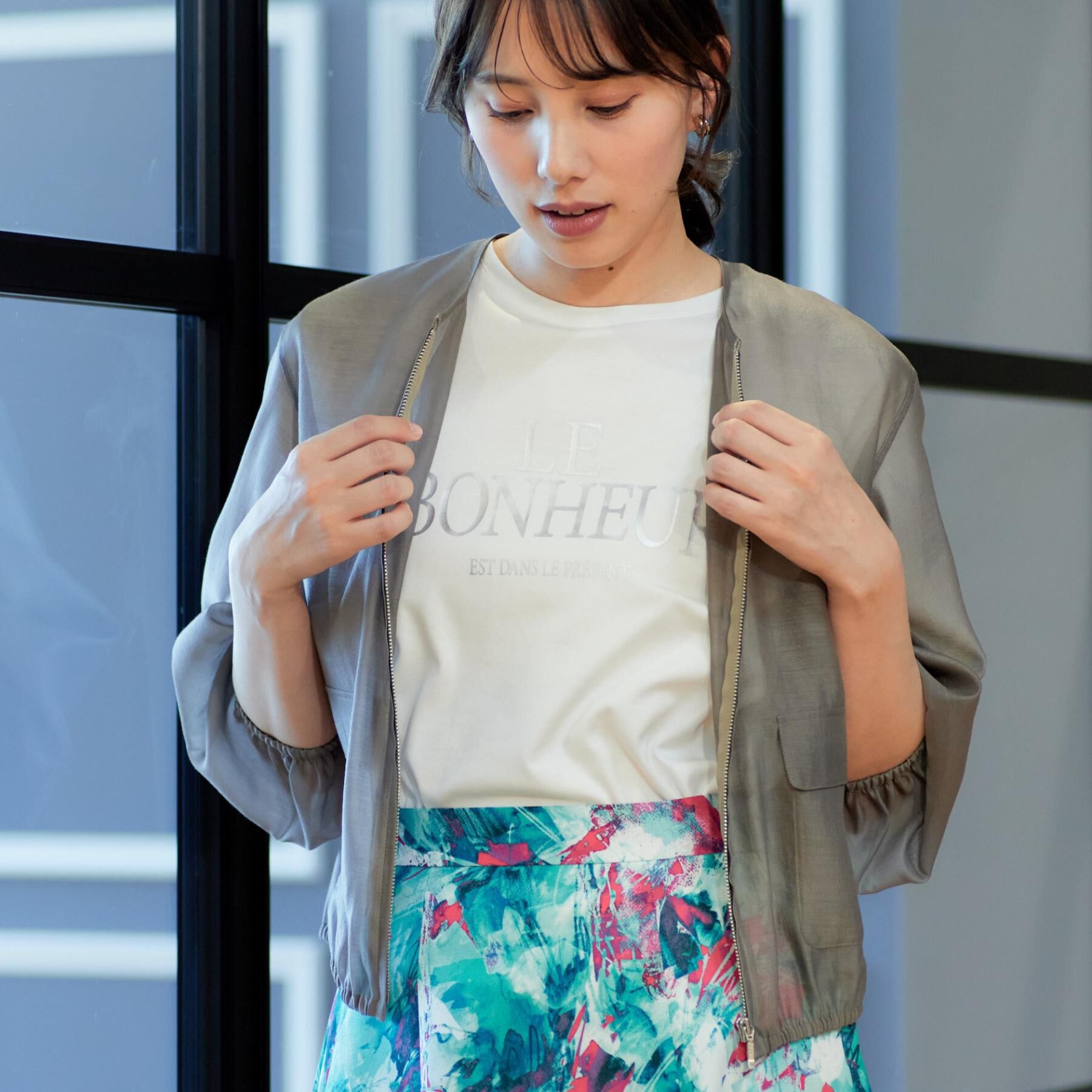 COUP DE CHANCE「【手洗い可／日本製】半袖ロゴTシャツ」|Tシャツ・カットソー|