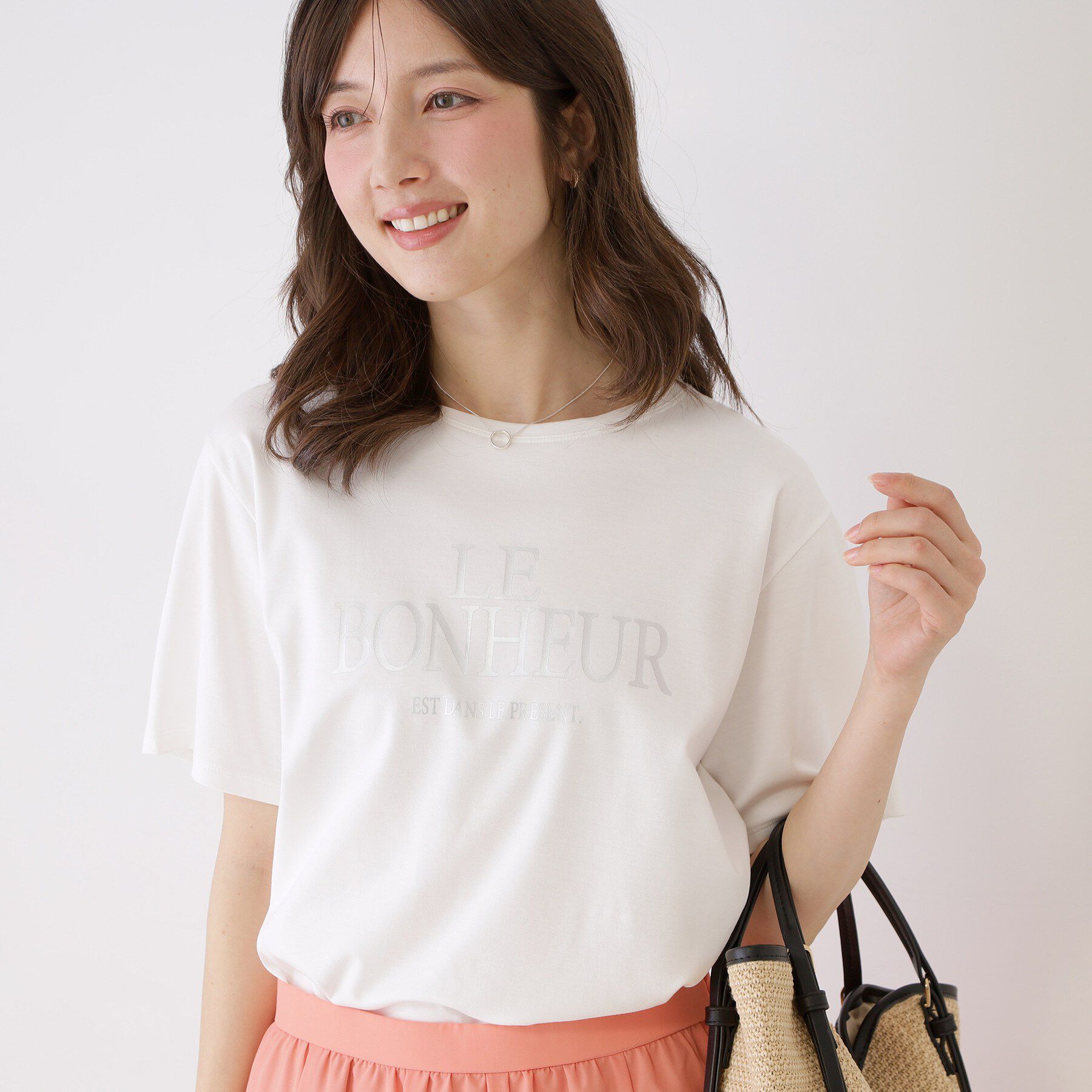 COUP DE CHANCE「【手洗い可／日本製】半袖ロゴTシャツ」|Tシャツ・カットソー|