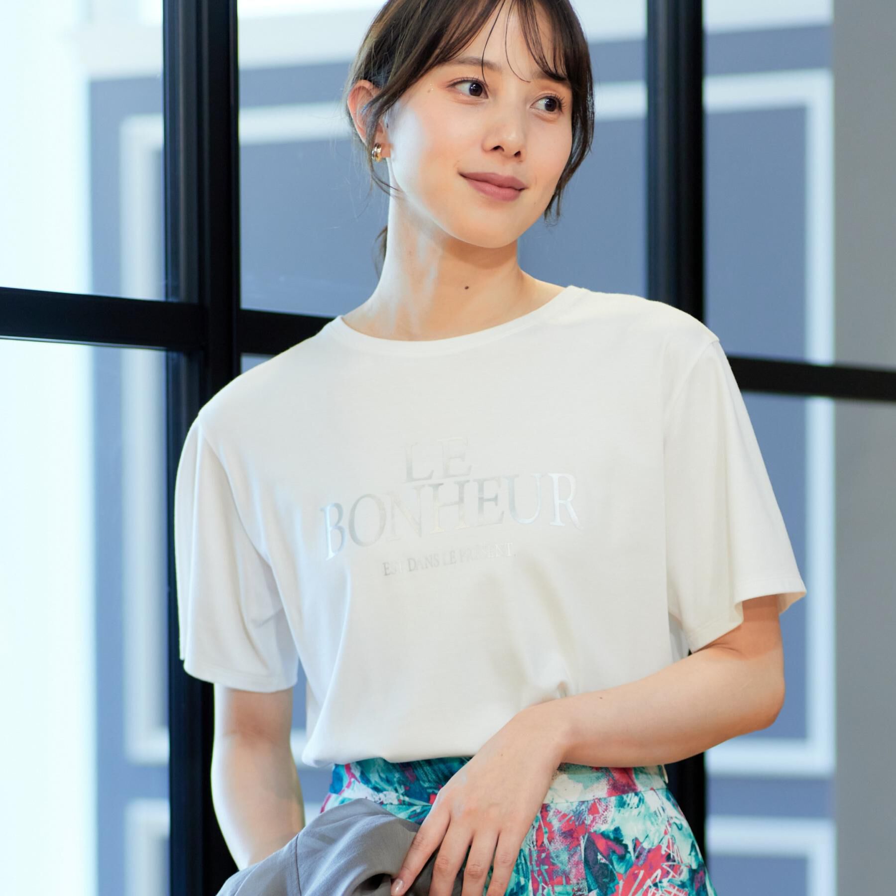 COUP DE CHANCE「【手洗い可／日本製】半袖ロゴTシャツ」|Tシャツ・カットソー|