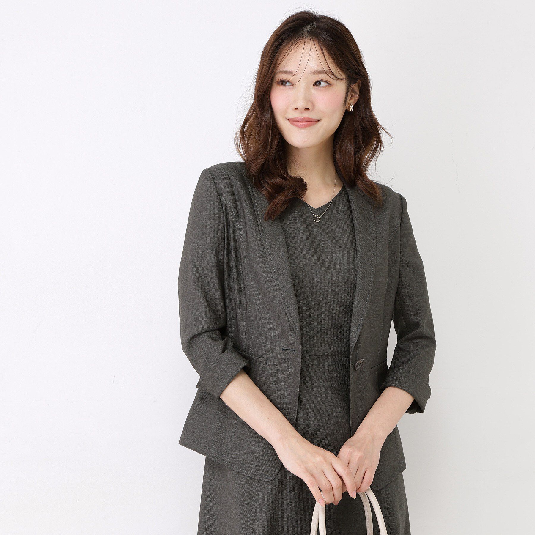 COUP DE CHANCE「【日本製／接触冷感／UVケア／手洗い可】リネンライクテーラードジャケット」|テーラードジャケット|