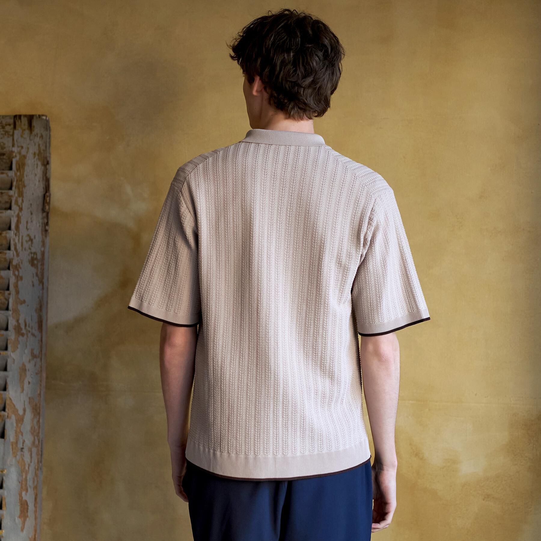 DRESSTERIOR「【Safari5月号掲載】ウォッシャブル キューバニットシャツ」|ニット・セーター|