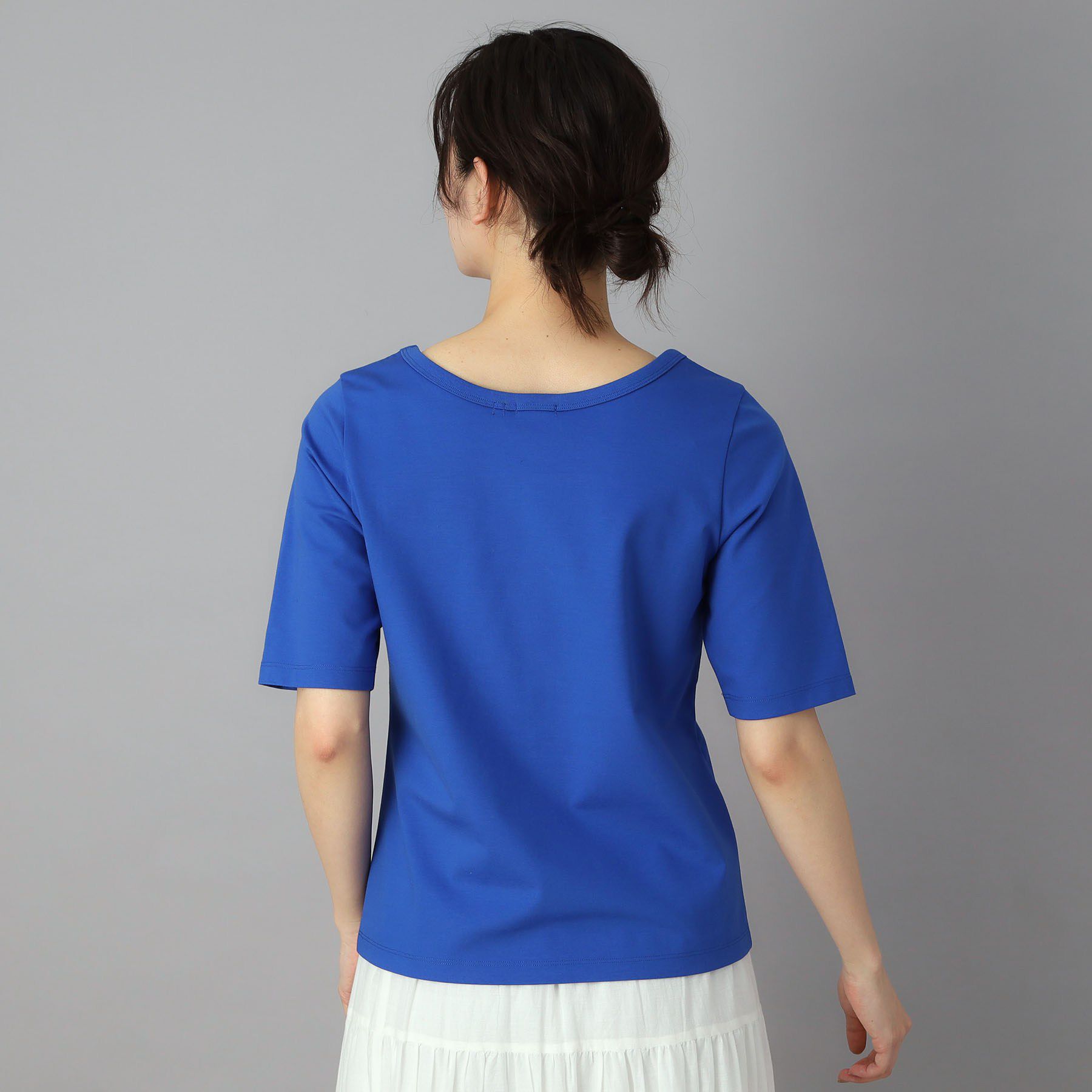 DRESSTERIOR「【接触冷感/UVカット/抗菌防臭/しわ防止】クールデオドラント スクエアネックプルオーバー」|Tシャツ・カットソー|