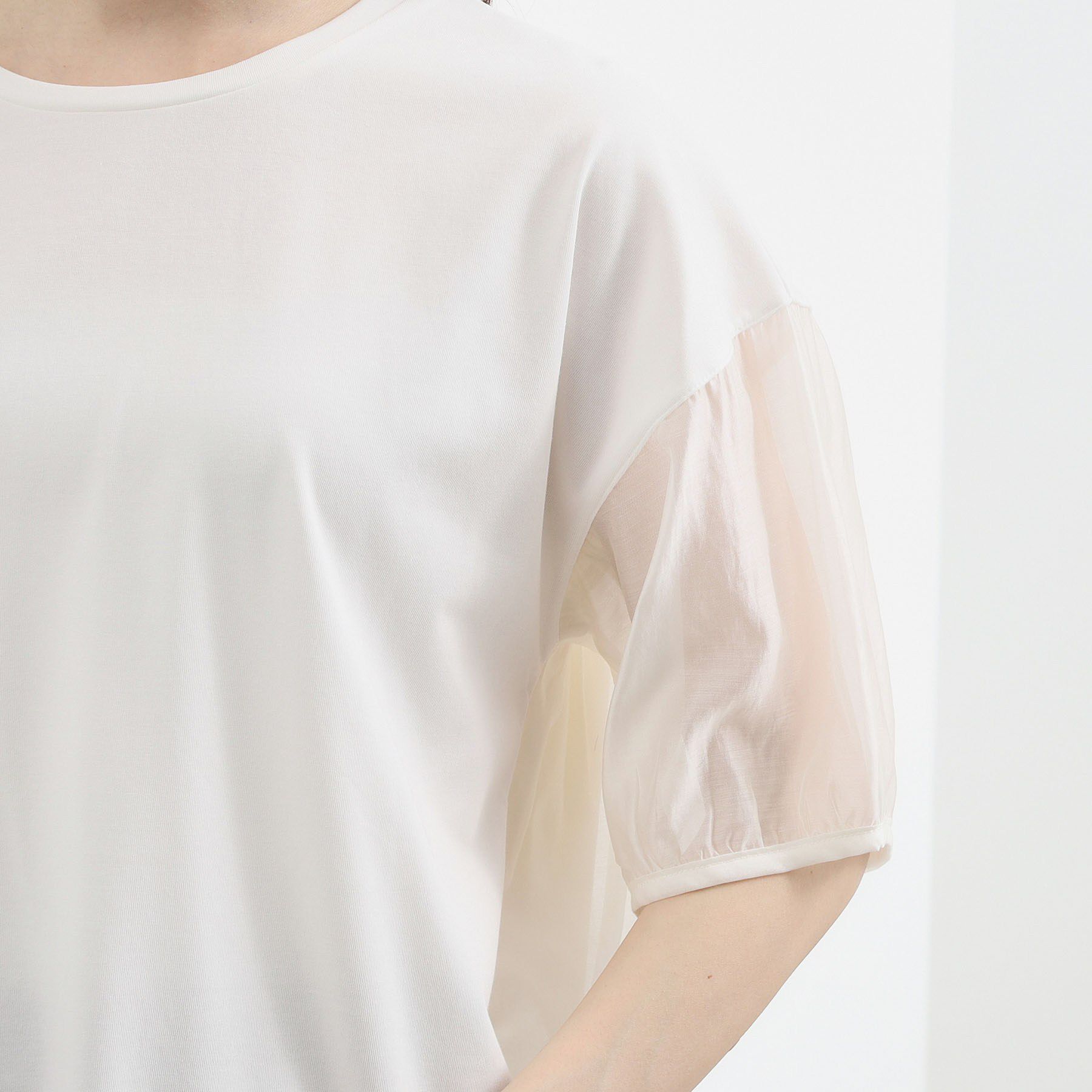 grove「【貴島明日香さん着用/UVカット】体型カバー叶う、バックプリーツTシャツ」|Tシャツ・カットソー|
