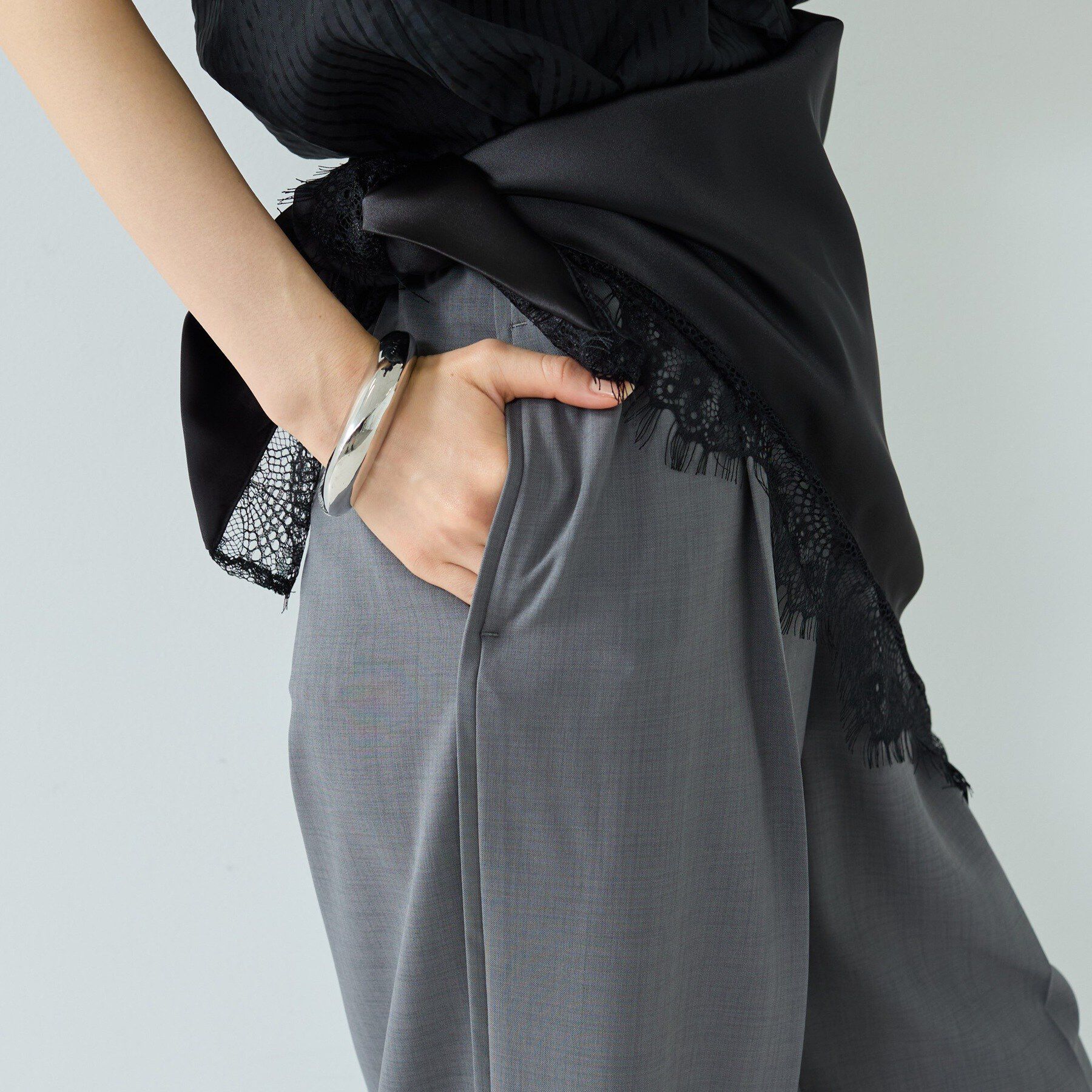 GALLEST「Comfy SET UP｜イージーストレートワイドパンツ【セットアップ対応／通勤／カセット服／接触冷」|その他|