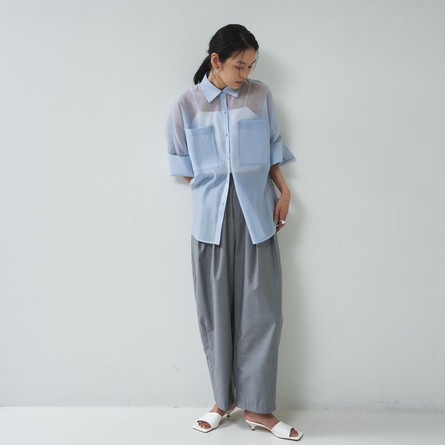GALLEST「【接触冷感】シアーコクーンブラウス」|シャツ・ブラウス|