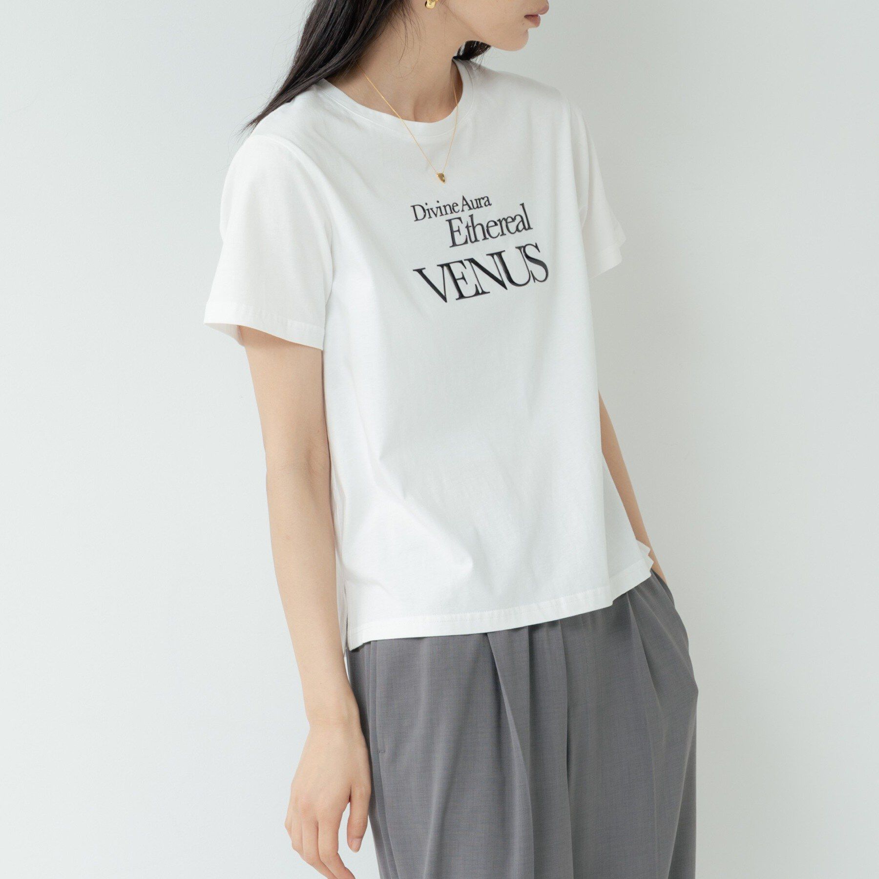 GALLEST「タイポグラフィTシャツ【接触冷感】」|Tシャツ・カットソー|
