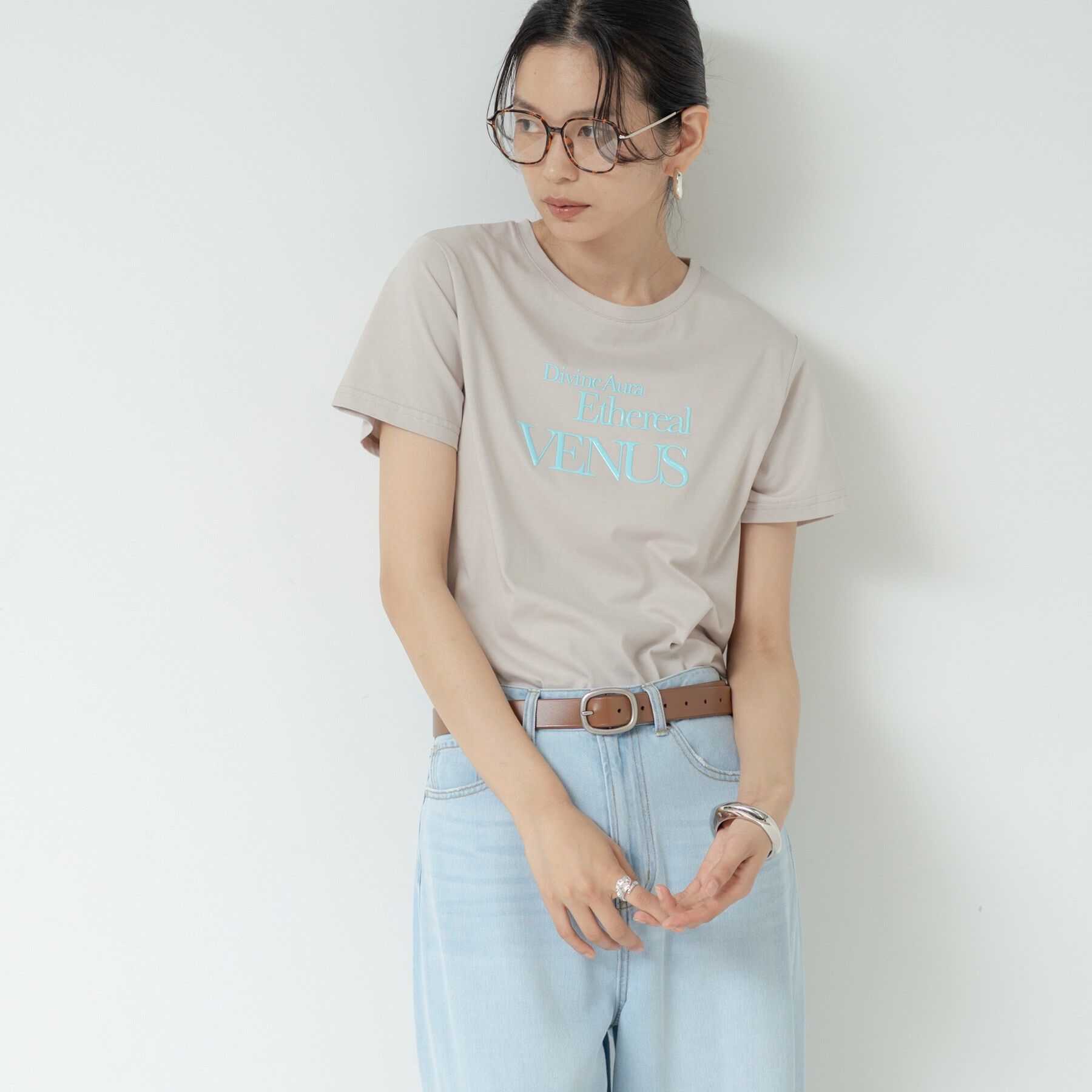 GALLEST「タイポグラフィTシャツ【接触冷感】」|Tシャツ・カットソー|