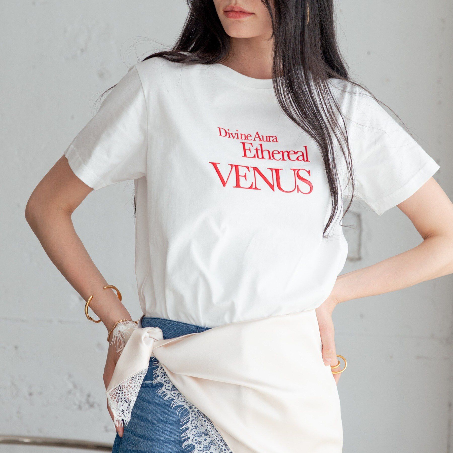 GALLEST「タイポグラフィTシャツ【接触冷感】」|Tシャツ・カットソー|
