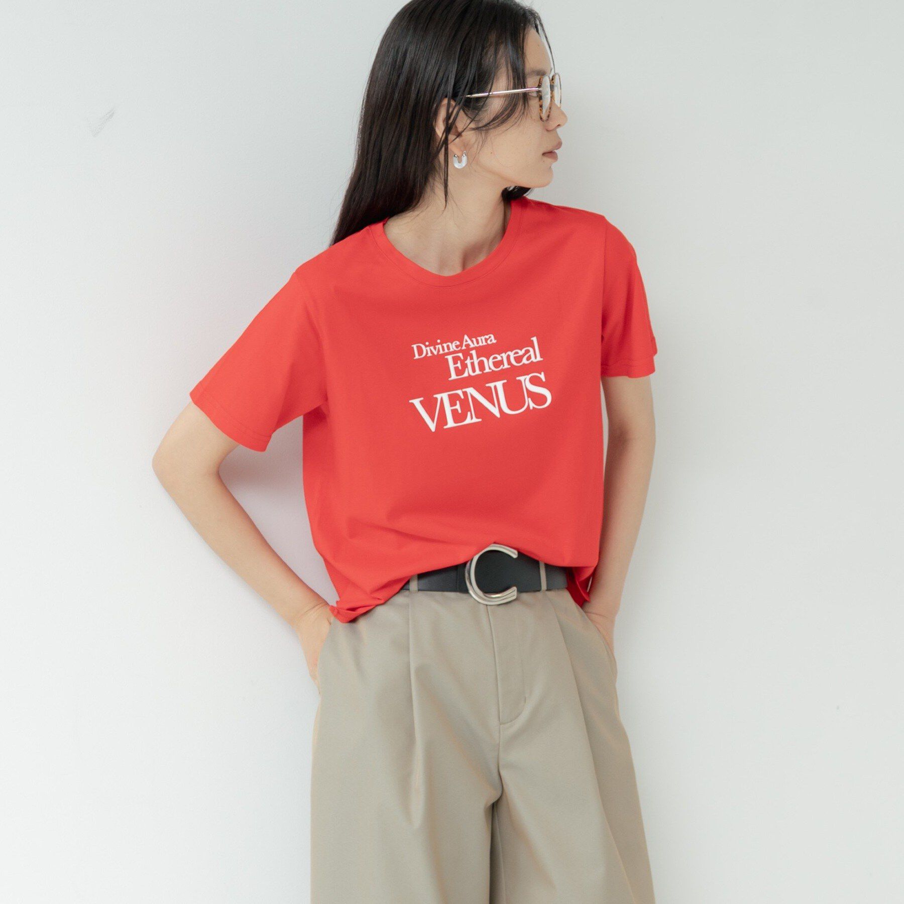 GALLEST「タイポグラフィTシャツ【接触冷感】」|Tシャツ・カットソー|