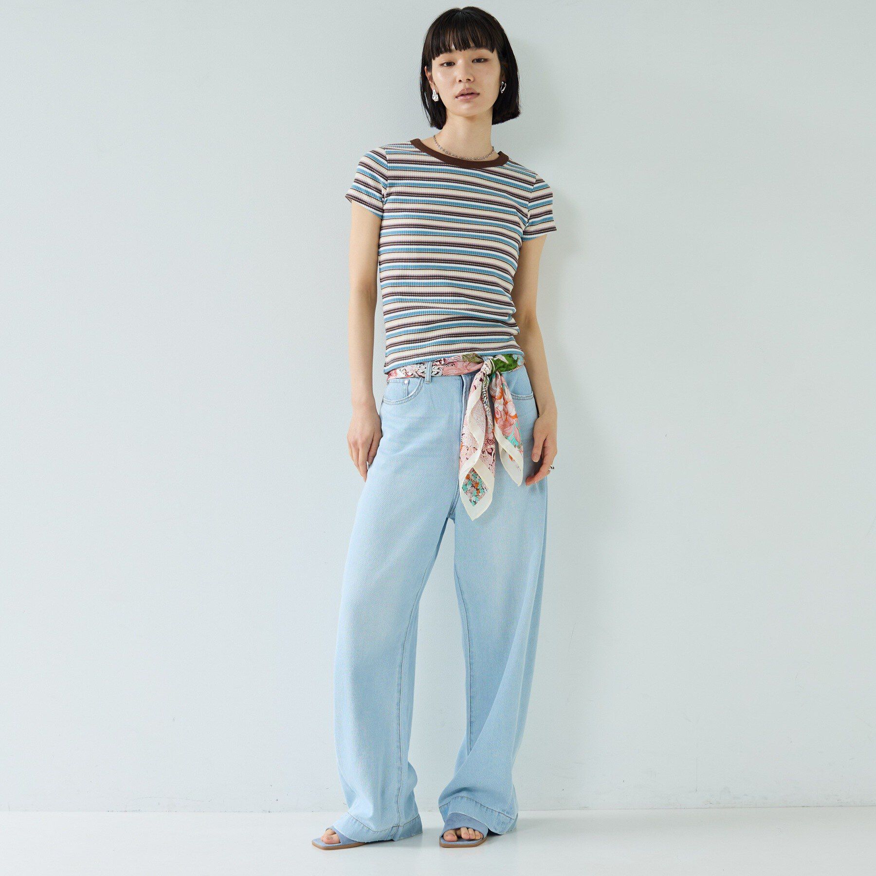 GALLEST「レトロボーダーTシャツ」|Tシャツ・カットソー|