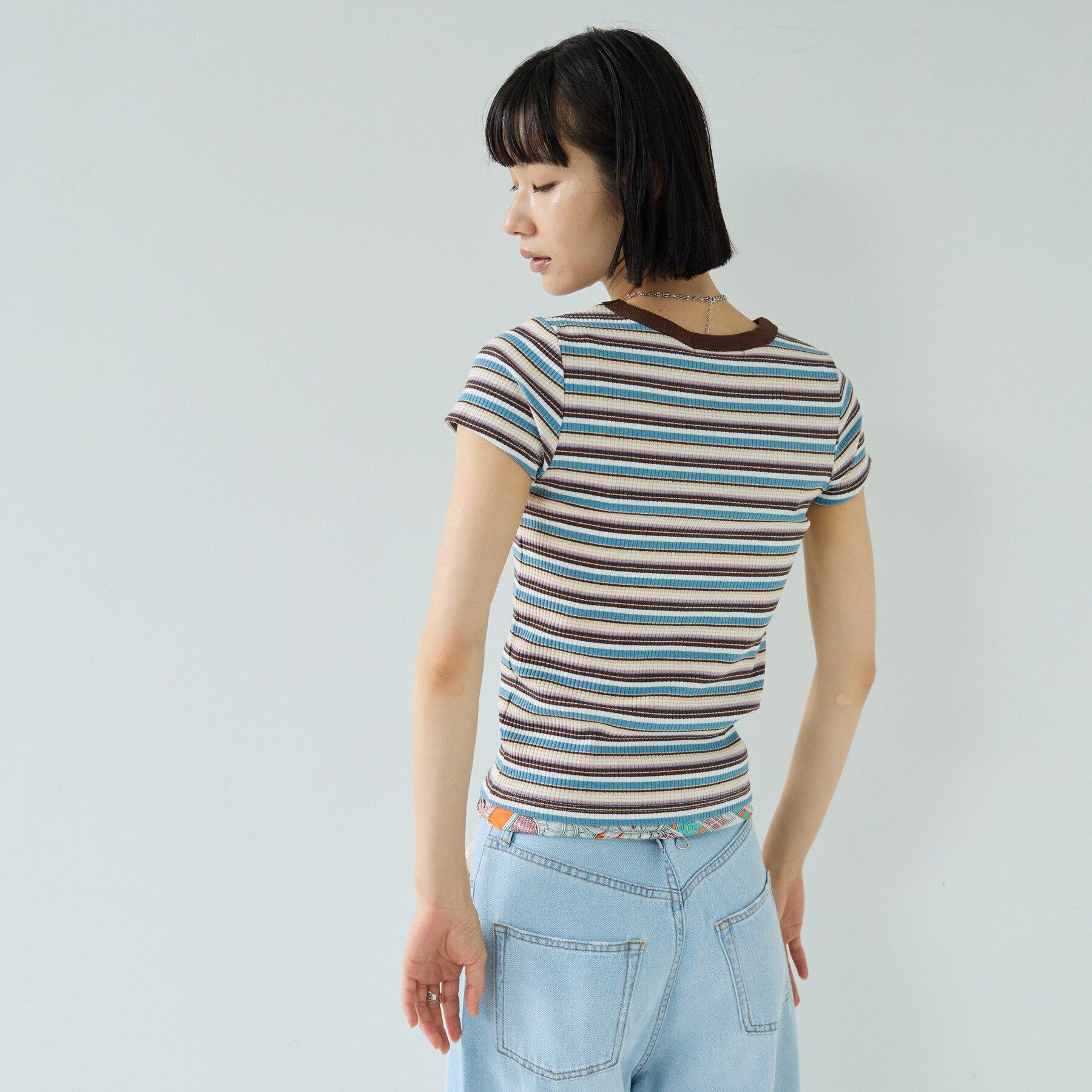 GALLEST「レトロボーダーTシャツ」|Tシャツ・カットソー|