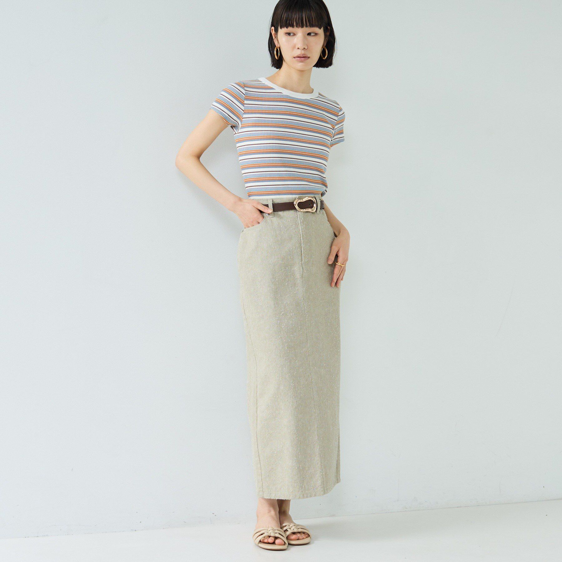 GALLEST「レトロボーダーTシャツ」|Tシャツ・カットソー|