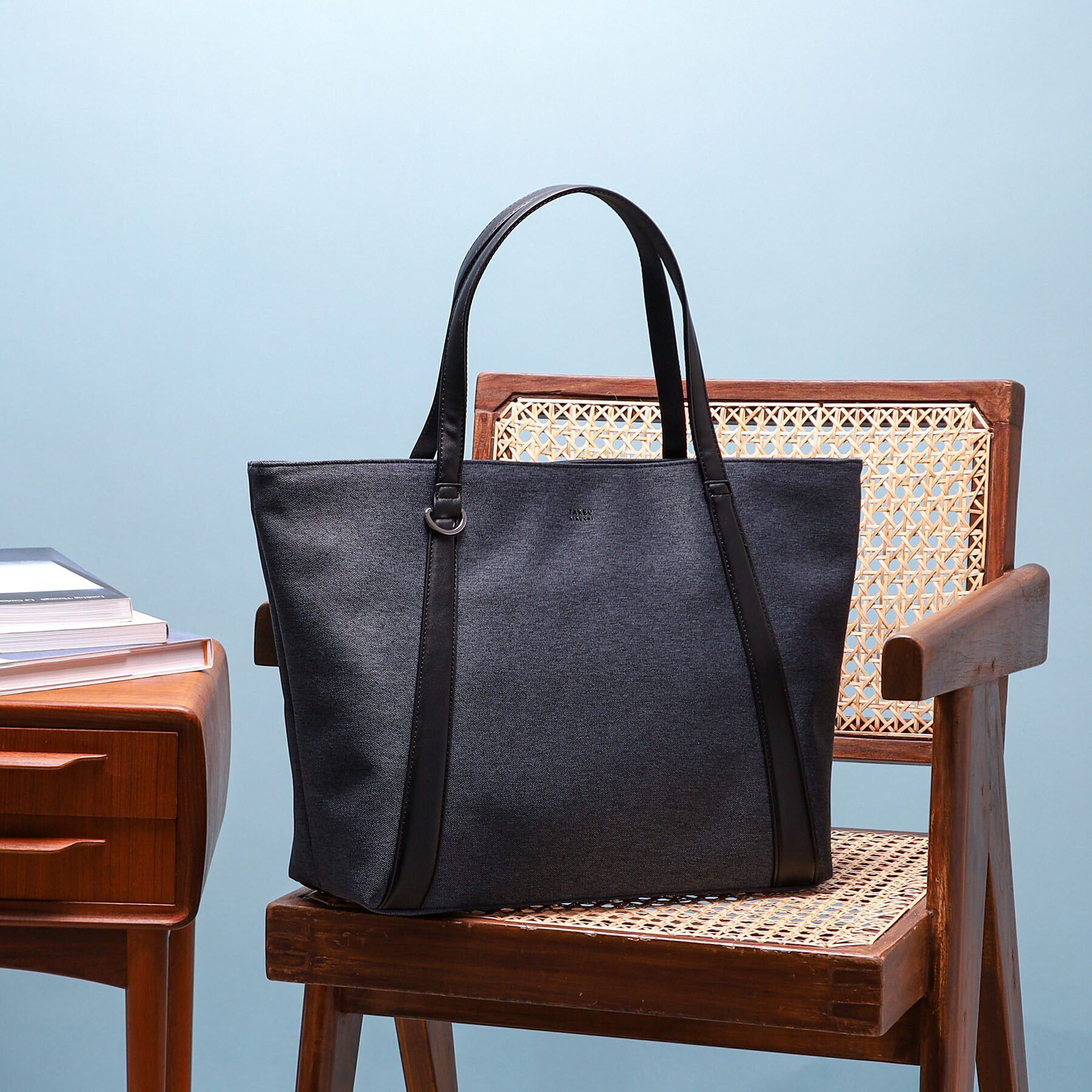 TAKEO KIKUCHI「【キーリング付】メランジ　大人トートバッグ」|トートバッグ|ネイビー(093)