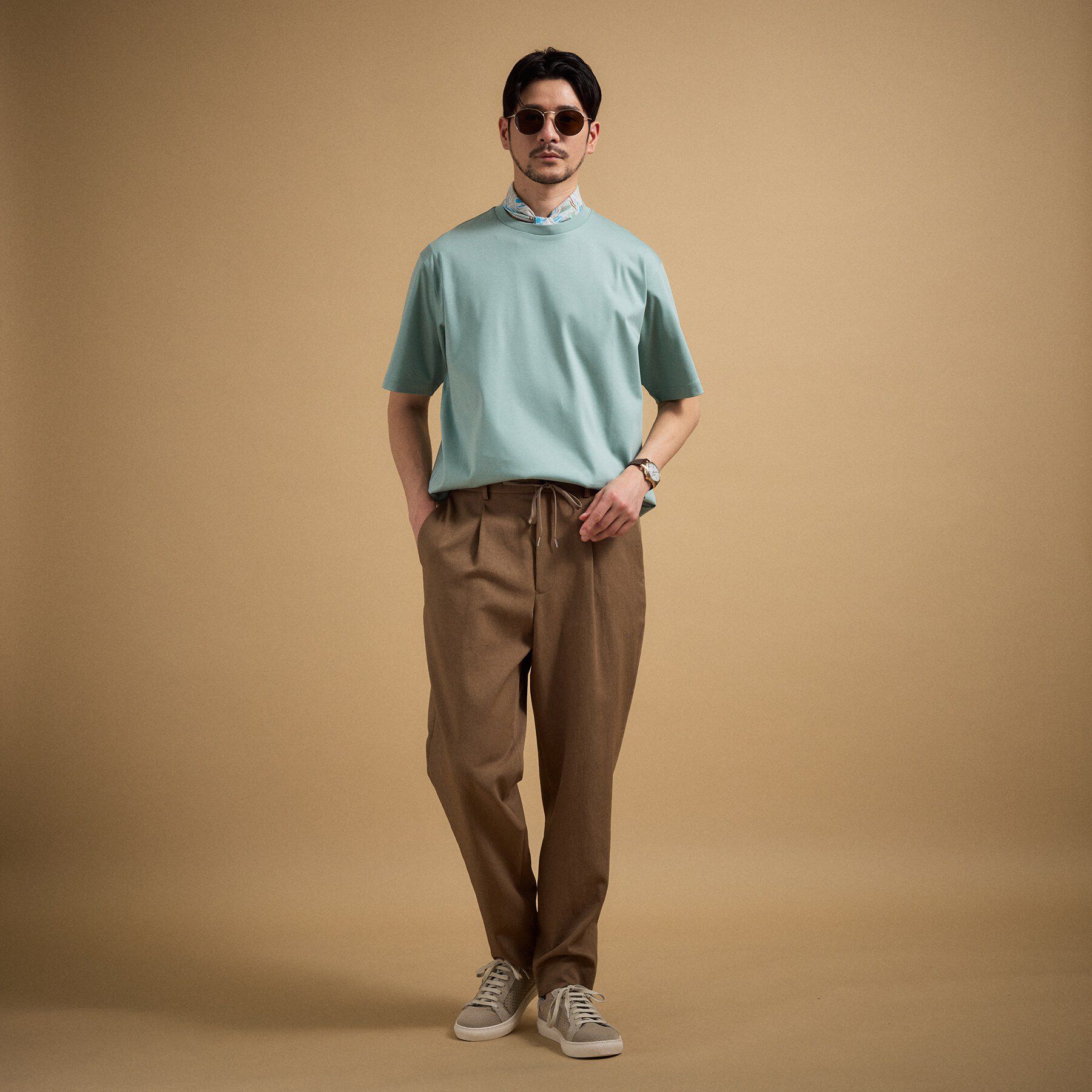 TAKEO KIKUCHI「【接触冷感】アイスクリアコットン Tシャツ」|Tシャツ・カットソー|
