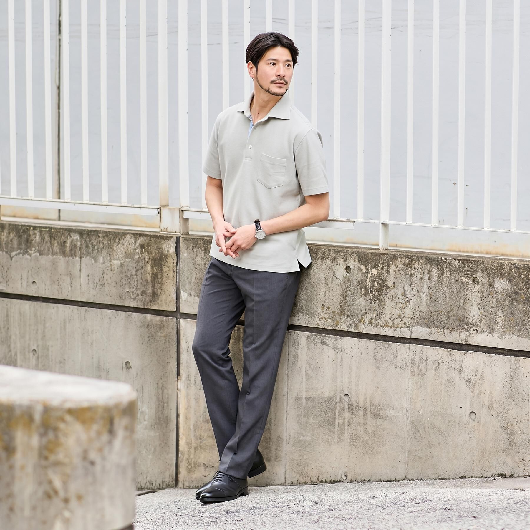 TAKEO KIKUCHI「【接触冷感】新定番ウールライクトロ　パンツ」|その他|