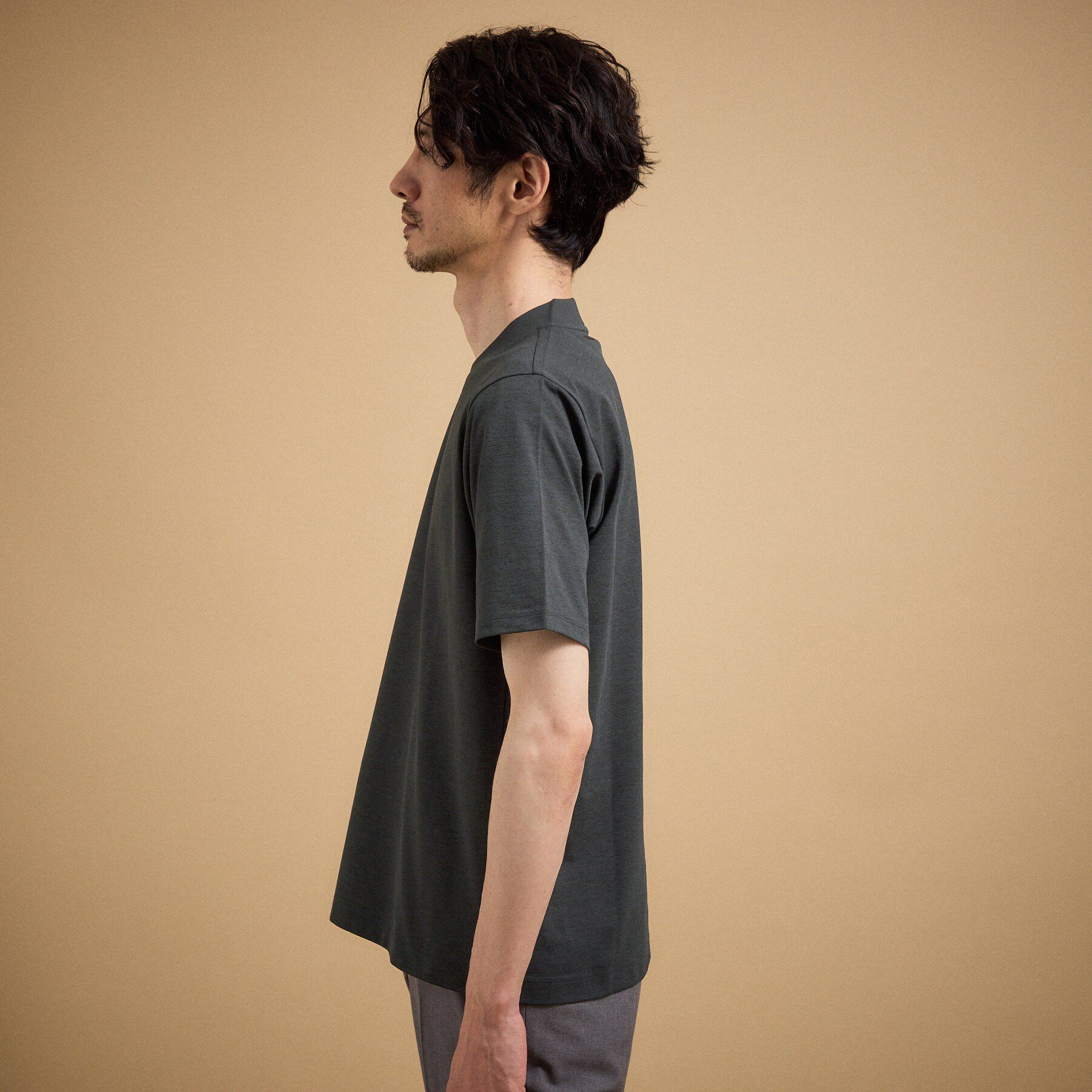 TAKEO KIKUCHI「【汗染み軽減/接触冷感】テーラード Tシャツ」|Tシャツ・カットソー|