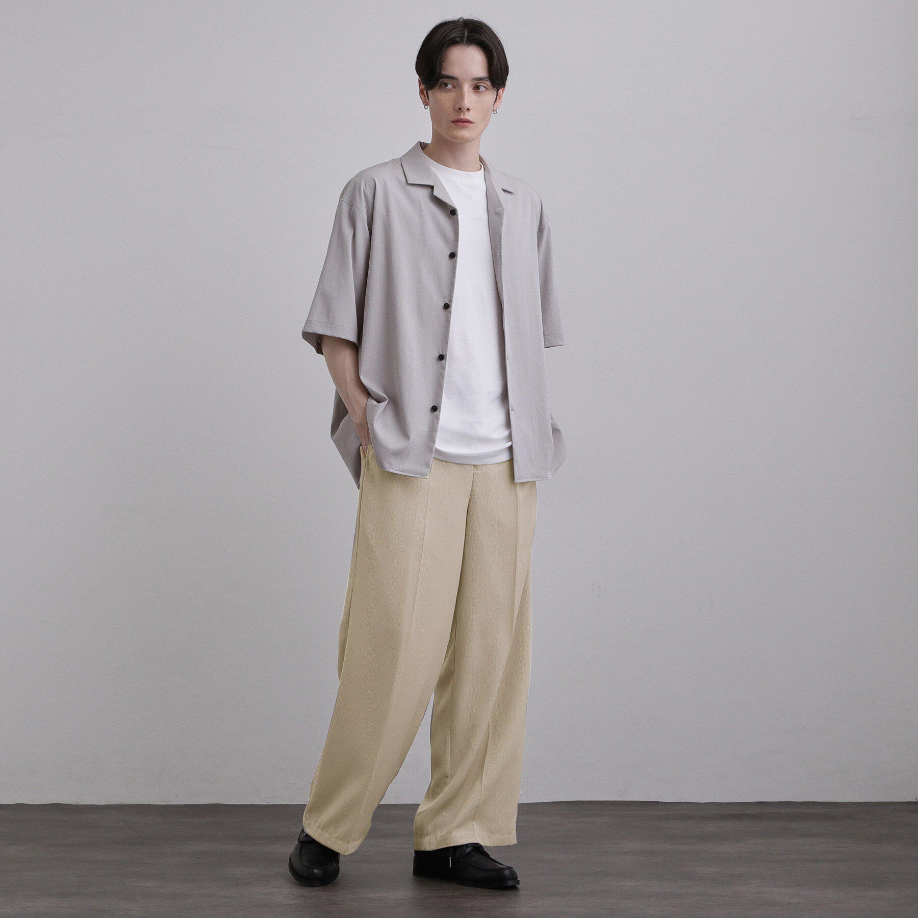 tk.TAKEO KIKUCHI「テッククレープワイドストレートパンツ」|その他|