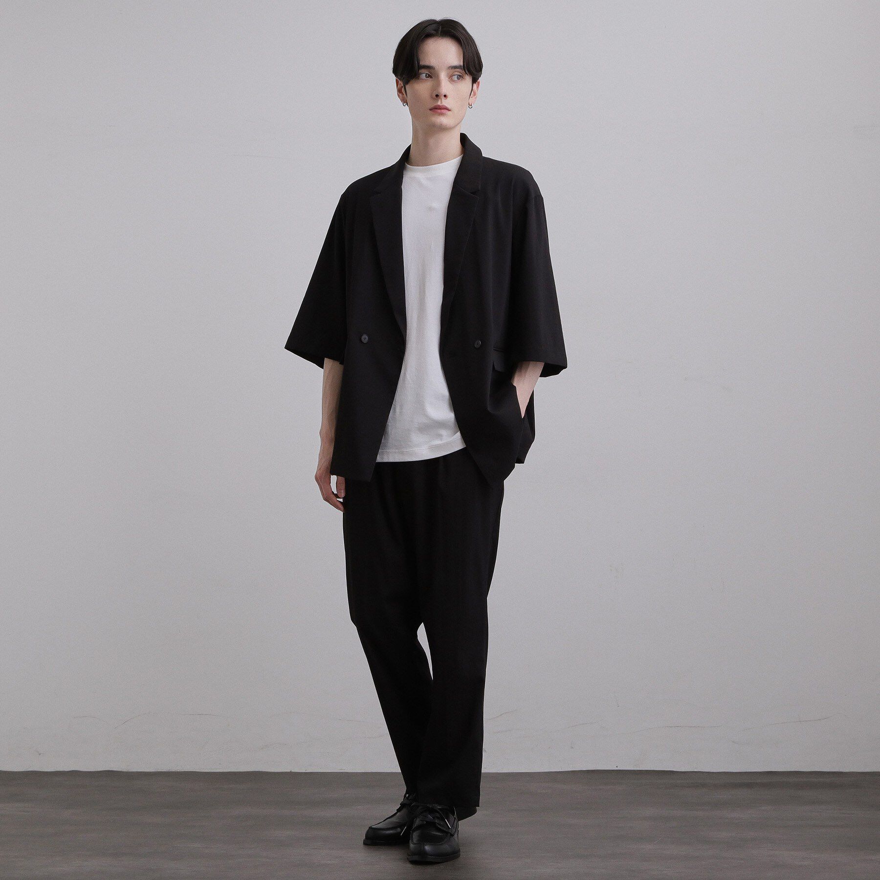 tk.TAKEO KIKUCHI「【接触冷感／UVCUT／セットアップ対応可】COOL PLAY5部袖ジャケット」|テーラードジャケット|