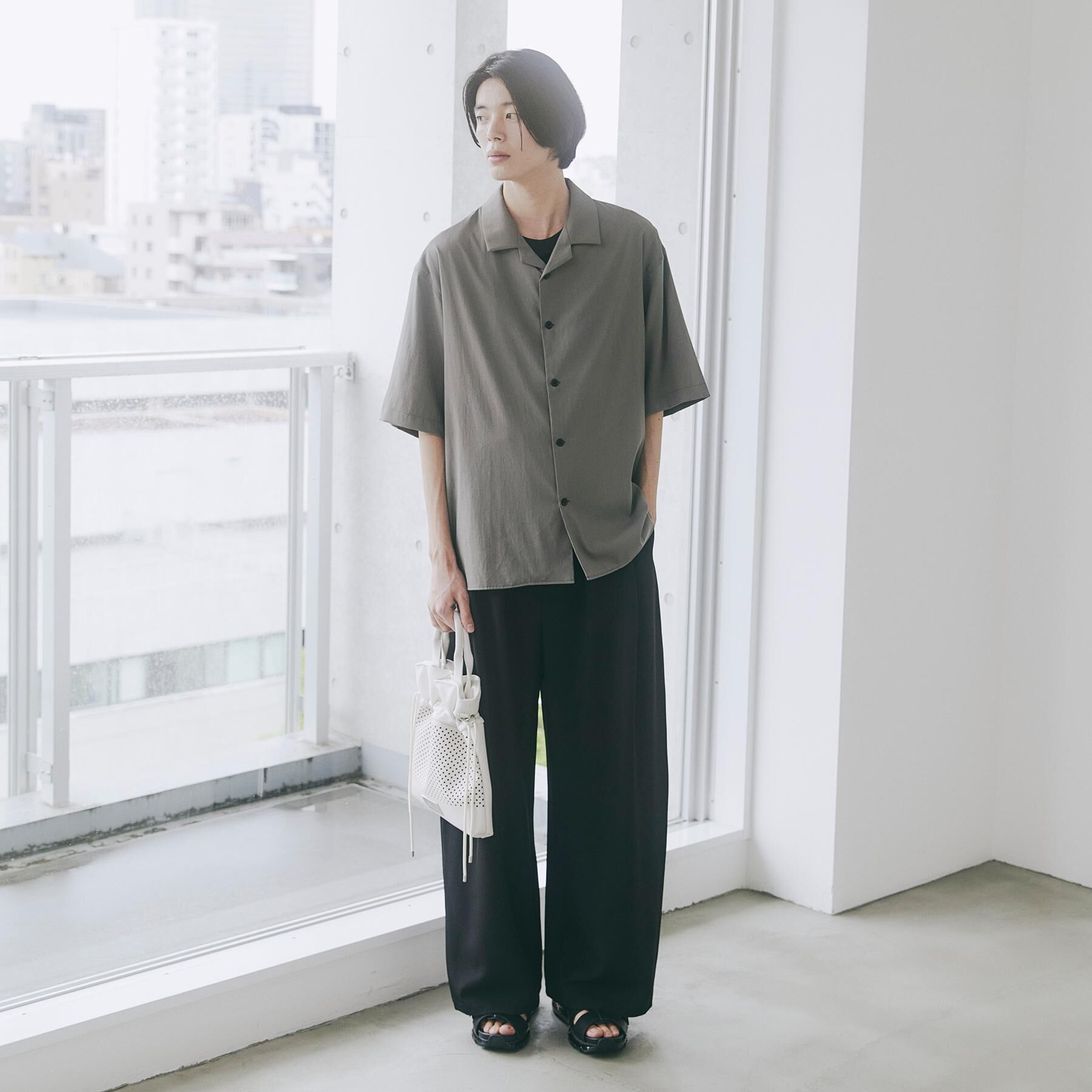 tk.TAKEO KIKUCHI「【接触冷感／UVCUT】COOL PLAY開襟シャツ」|シャツ・ブラウス|