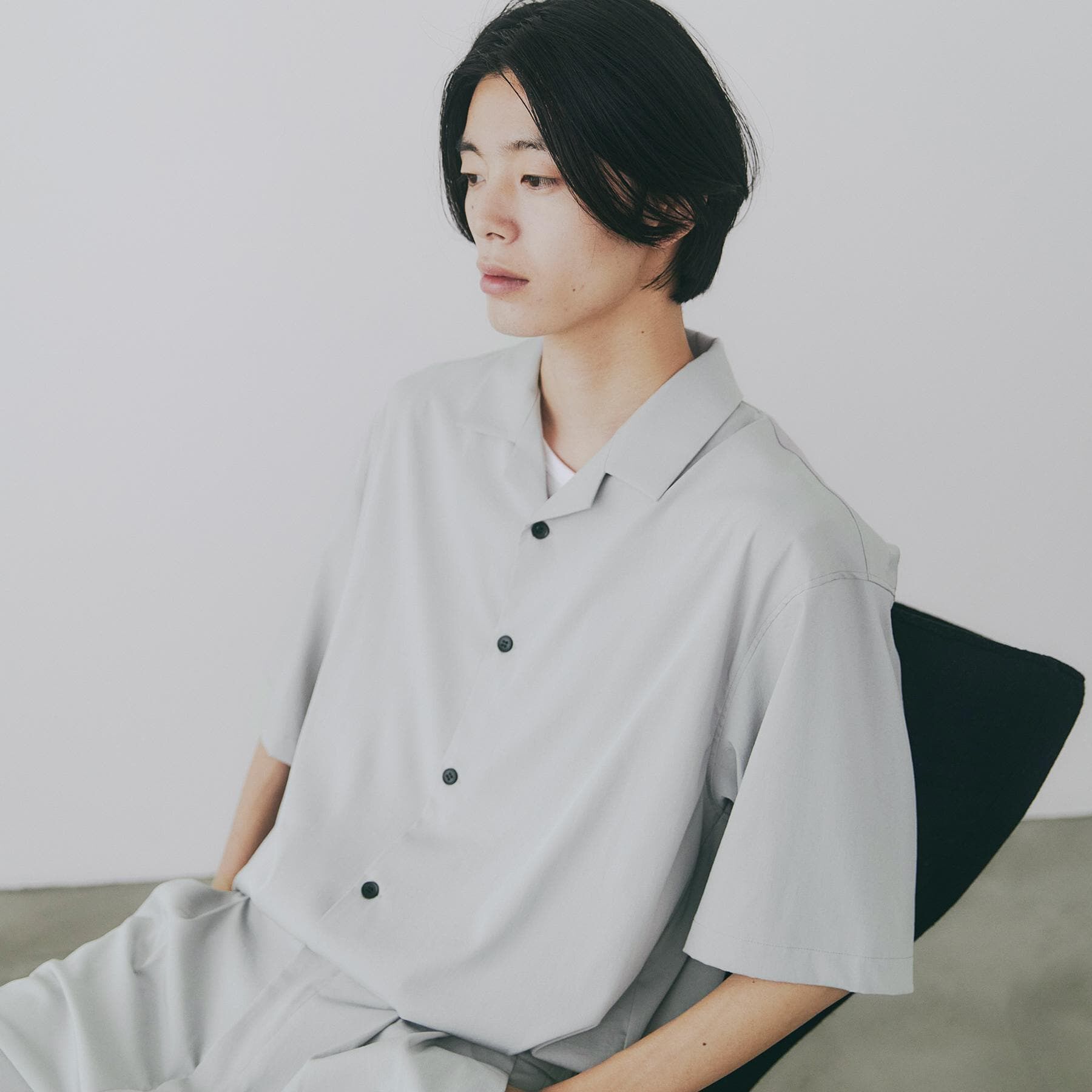 tk.TAKEO KIKUCHI「【接触冷感／UVCUT】COOL PLAY開襟シャツ」|シャツ・ブラウス|