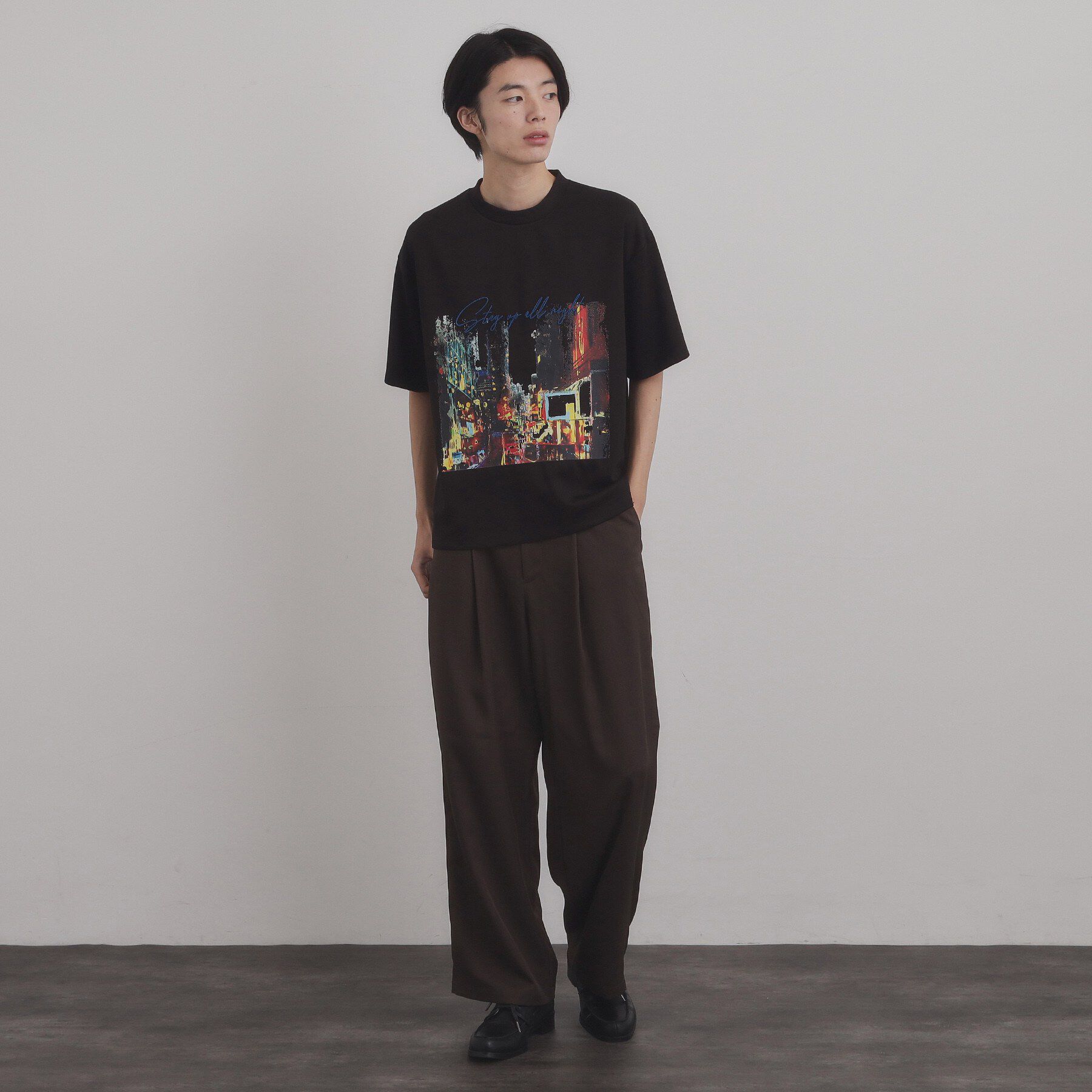 tk.TAKEO KIKUCHI「ブラシ刺繍半袖Ｔシャツ」|Tシャツ・カットソー|