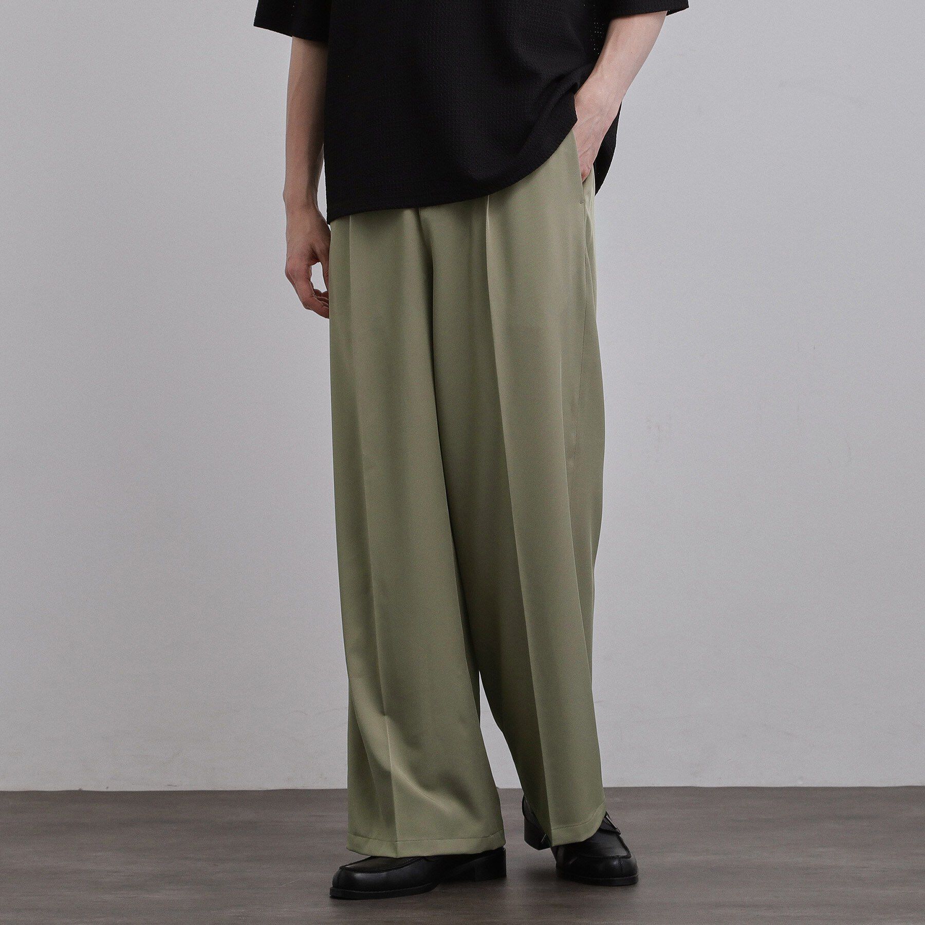 tk.TAKEO KIKUCHI「【接触冷感／ストレッチ】トロミワイドストレート」|その他|
