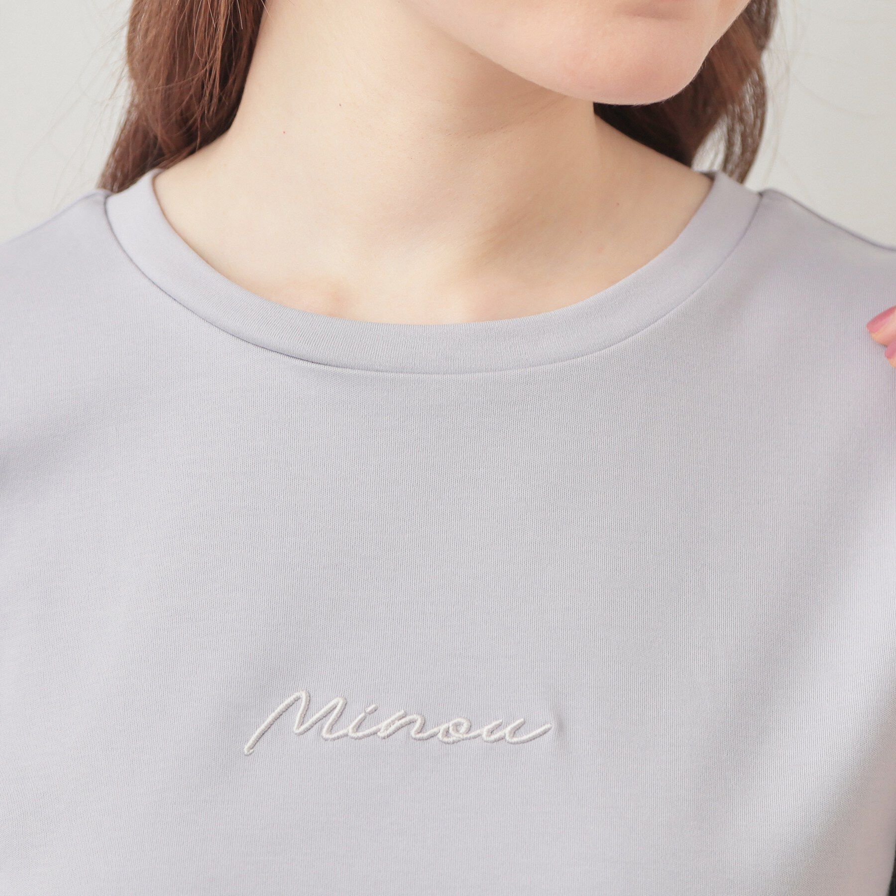 index「【UVケア／接触冷感】フロントロゴ刺繍Tシャツ《洗濯機OK／S-3L／7col》」|Tシャツ・カットソー|