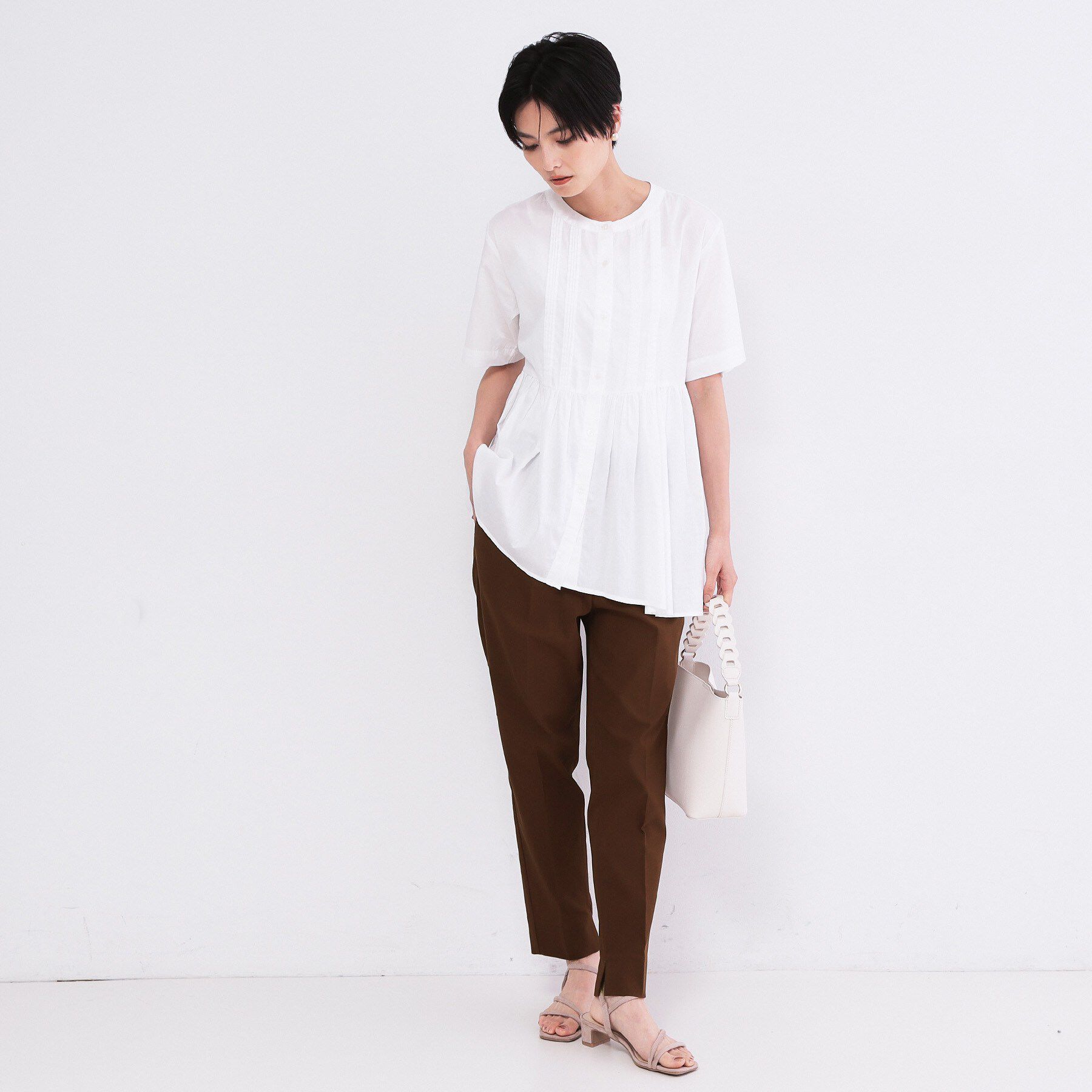 OPAQUE.CLIP「【透け防止／接触冷感】ハイストレッチスティックパンツ《洗濯機OK》」|その他|