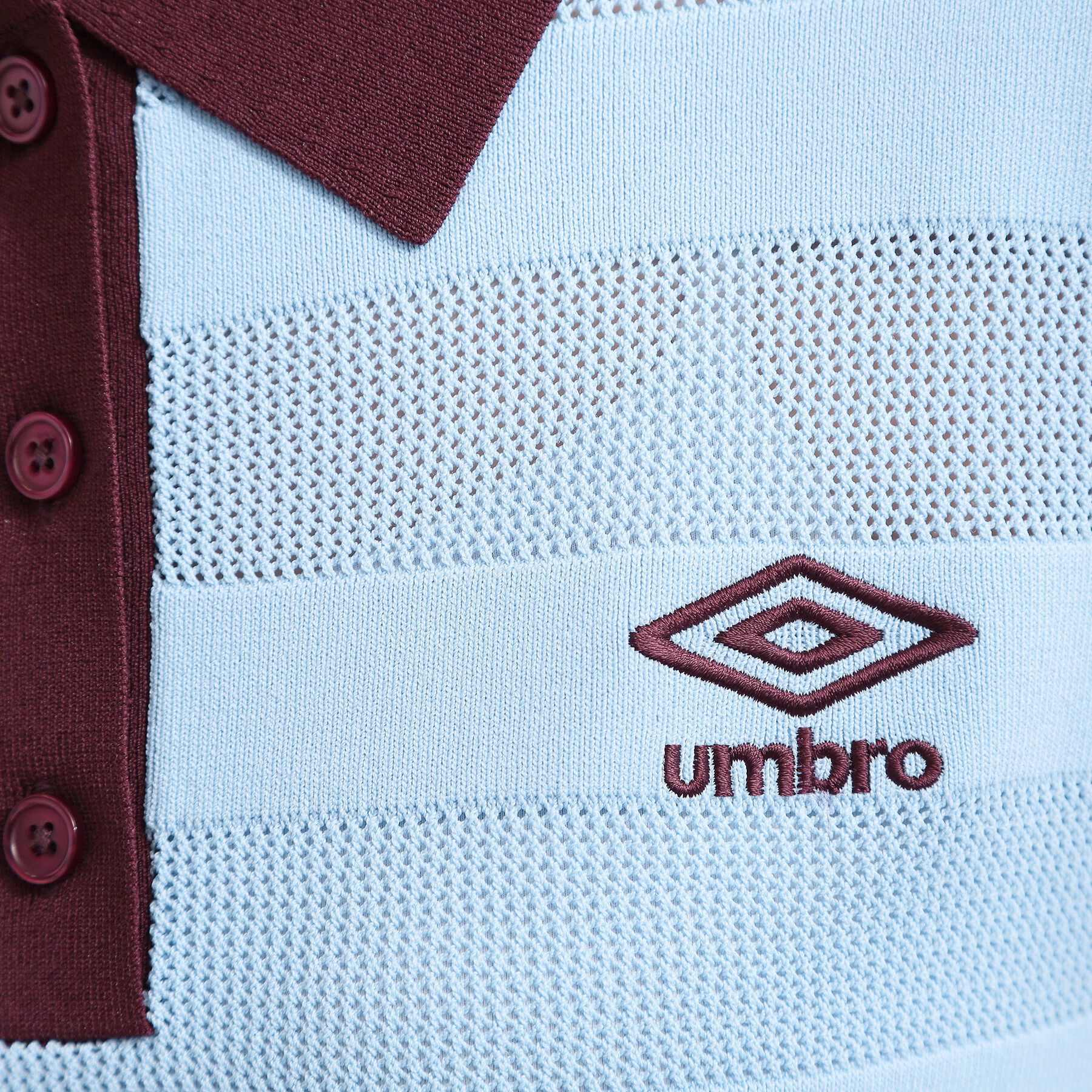 OPAQUE.CLIP「◆【umbro／アンブロ】メッシュボーダー配色ポロニット」|ニット・セーター|